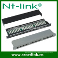 STP 24 puerto cat5e rj45 panel de parche inteligente